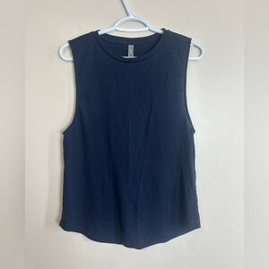 This is the constant Size XS Sleeveless Navy Blue Women's Top